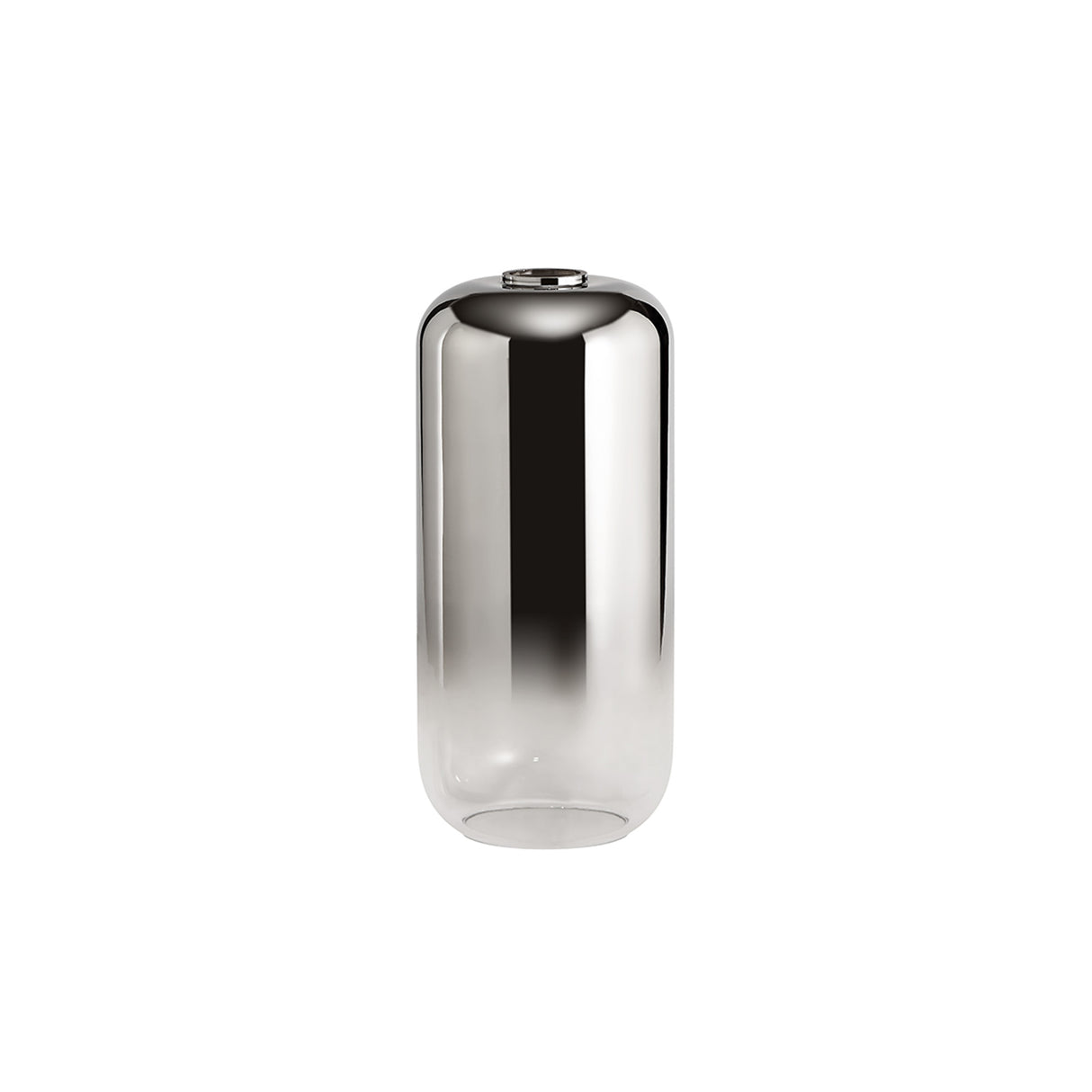 ACH4977 Achernar 16cm Cylinder Glass in a Smoked/Clear Finish