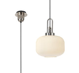 ACH5150 Achernar 1 Light Ceiling Pendant Polished Nickel/Opal