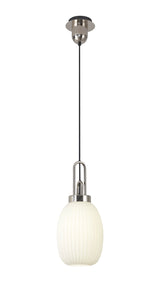 ACH5250 Achernar 1 Light Ceiling Pendant Polished Nickel/Opal