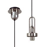 ACH6877 Achernar Suspension Kit 1 Light in a Polished Nickel/Matt Black Finish