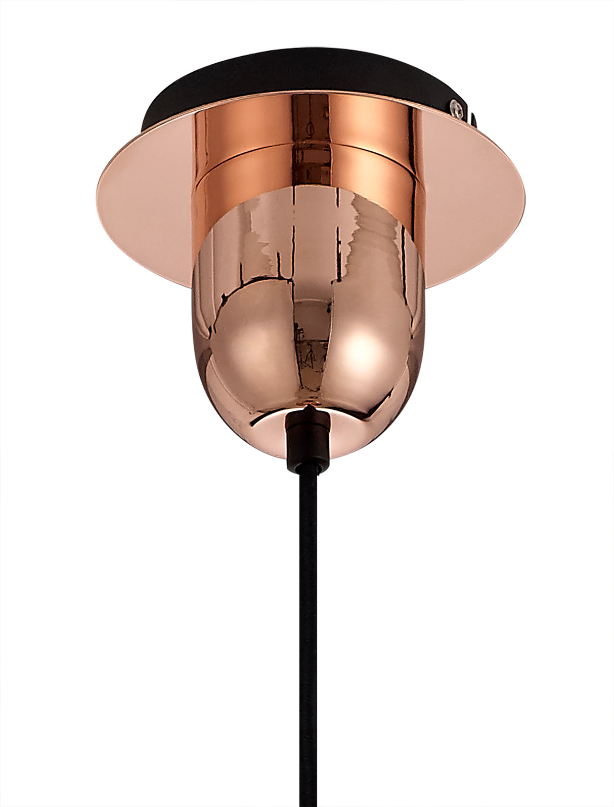 ACH7877 Achernar Suspension Kit 1 Light in a Copper/Matt Black Finish