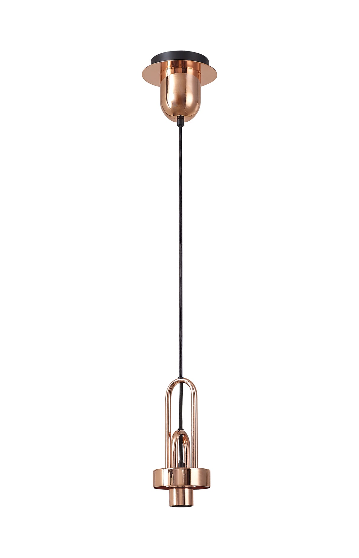 ACH7877 Achernar Suspension Kit 1 Light in a Copper/Matt Black Finish