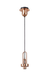 ACH7877 Achernar Suspension Kit 1 Light in a Copper/Matt Black Finish