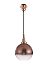 ACH7877 Achernar Suspension Kit 1 Light in a Copper/Matt Black Finish