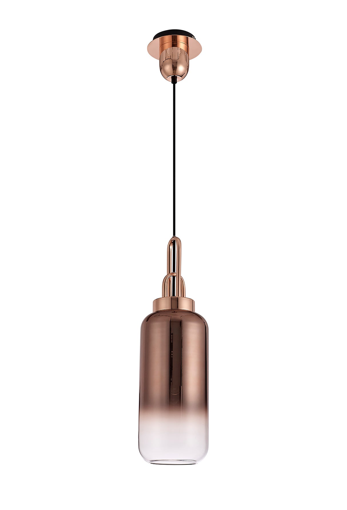 ACH7877 Achernar Suspension Kit 1 Light in a Copper/Matt Black Finish