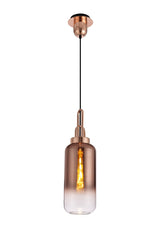 ACH7877 Achernar Suspension Kit 1 Light in a Copper/Matt Black Finish