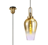 ACH8877 Achernar Suspension 1 Light Pendant in a Brass Gold/Matt Black Finish