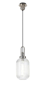 ACH9150 Achernar 1 Light Ceiling Pendant Polished Nickel/Clear