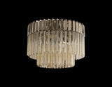 ADH0498 Adhil 7 Light Ceiling Light Polished Nickel/Cognac