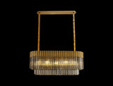 ADH0598 Adhil 5 Light Ceiling Pendant Brass/Smoked