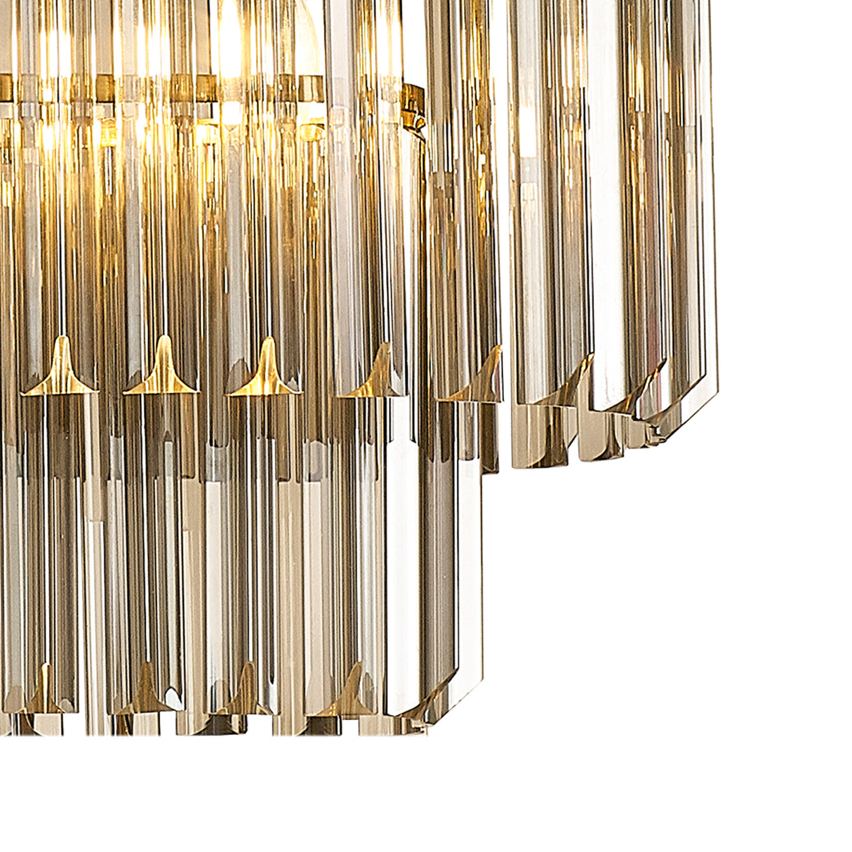 ADH0598 Adhil 5 Light Ceiling Pendant Brass/Smoked