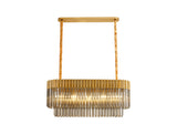 ADH0598 Adhil 5 Light Ceiling Pendant Brass/Smoked