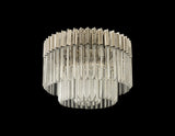 ADH1428 Adhil 7 Light Ceiling Light Polished Nickel/Clear