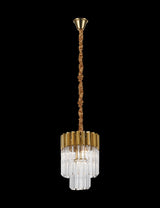 ADH1537 Adhil Round 4 Light Ceiling Pendant Brass/Clear