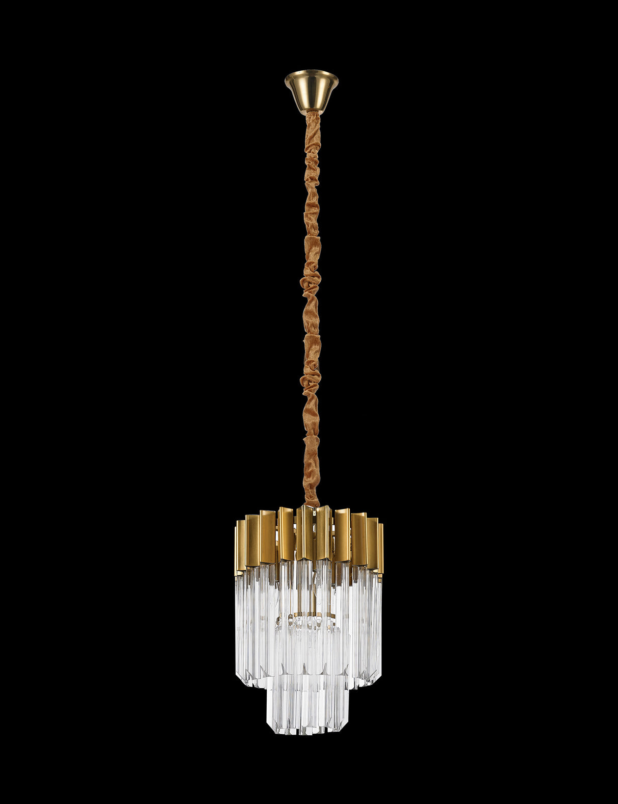 ADH1537 Adhil Round 4 Light Ceiling Pendant Brass/Clear