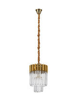 ADH1537 Adhil Round 4 Light Ceiling Pendant Brass/Clear