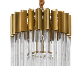 ADH1537 Adhil Round 4 Light Ceiling Pendant Brass/Clear