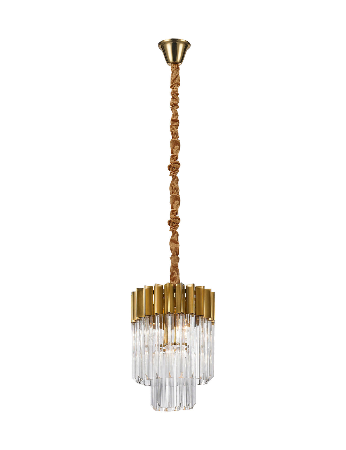 ADH1537 Adhil Round 4 Light Ceiling Pendant Brass/Clear