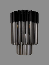 ADH2009 Adhil 3 Light Wall Light Matt Black/Smoked