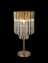 ADH2537 Adhil 3 Light Table Lamp Brass/Clear