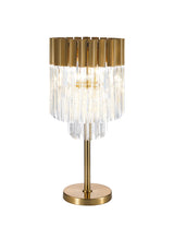 ADH2537 Adhil 3 Light Table Lamp Brass/Clear