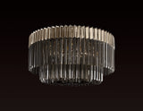 ADH2548 Adhil 12 Light Ceiling Light Polished Nickel/Smoked