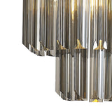 ADH2698 Adhil Round 4 Light Ceiling Pendant Brass/Smoked