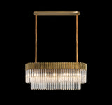 ADH3328 Adhil 5 Light Ceiling Pendant Brass/Clear