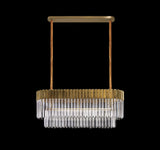 ADH3328 Adhil 5 Light Ceiling Pendant Brass/Clear