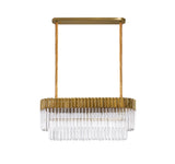 ADH3328 Adhil 5 Light Ceiling Pendant Brass/Clear