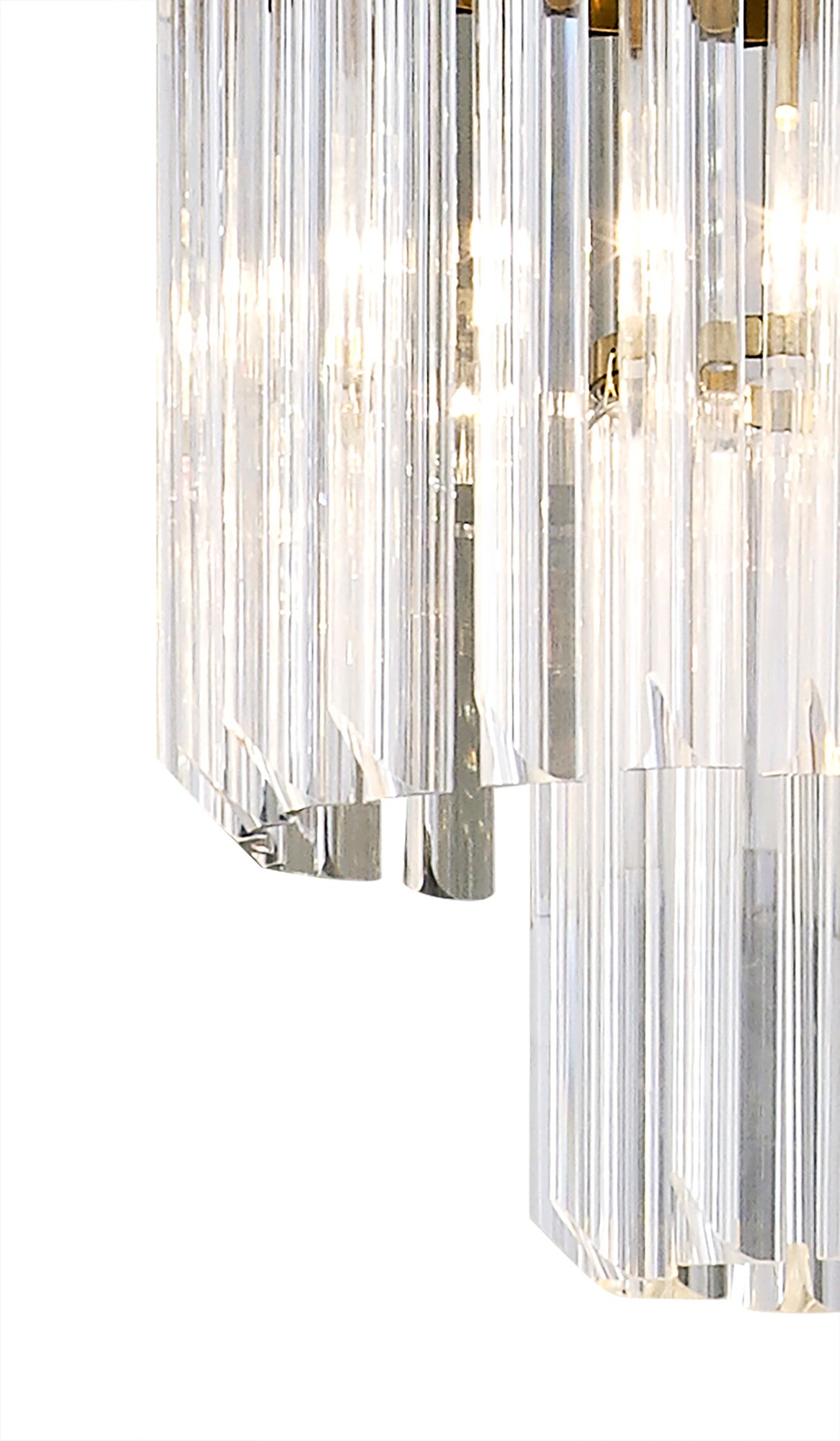 ADH3328 Adhil 5 Light Ceiling Pendant Brass/Clear