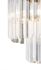 ADH3328 Adhil 5 Light Ceiling Pendant Brass/Clear