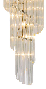 ADH3428 Adhil 23 Light 5 Tier 57kg Ceiling Pendant Polished Nickel/Clear