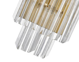 ADH3537 Adhil 3 Light Wall Light Brass/Clear Finish