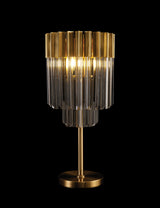 ADH4009 Adhil 3 Light Table Lamp Brass/Smoked