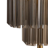 ADH4009 Adhil 3 Light Table Lamp Brass/Smoked