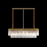 ADH4328 Adhil 7 Light Ceiling Pendant Brass/Clear