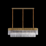 ADH4328 Adhil 7 Light Ceiling Pendant Brass/Clear