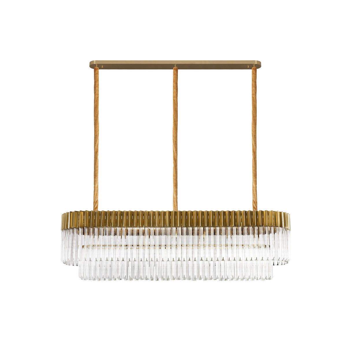 ADH4328 Adhil 7 Light Ceiling Pendant Brass/Clear