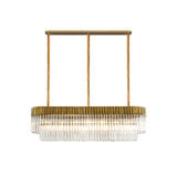 ADH4328 Adhil 7 Light Ceiling Pendant Brass/Clear