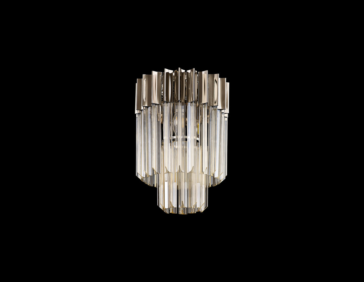 ADH4398 Adhil Round 3 Light Ceiling Light Polished Nickel/Cognac