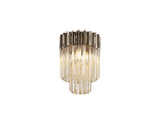 ADH4398 Adhil Round 3 Light Ceiling Light Polished Nickel/Cognac