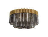 ADH4498 Adhil 12 Light Ceiling Light Brass/Smoked