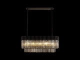 ADH4598 Adhil 5 Light Ceiling Pendant Matt Black/Smoked