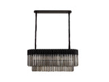 ADH4598 Adhil 5 Light Ceiling Pendant Matt Black/Smoked