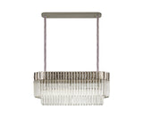 ADH5428 Adhil 5 Light Ceiling Pendant Polished Nickel/Clear