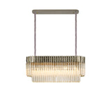 ADH5428 Adhil 5 Light Ceiling Pendant Polished Nickel/Clear