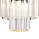 ADH5698 Adhil Round 4 Light Ceiling Pendant Matt Black/Clear