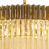 ADH5798 Adhil 12 Light Ceiling Pendant Brass/Cognac