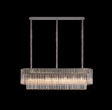 ADH6428 Adhil 7 Light Ceiling Pendant Polished Nickel/Clear